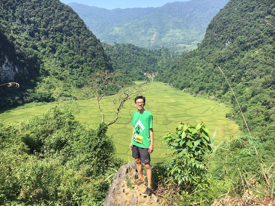 Mai Ngọc Anh trong lần đầu tham dự một giải chạy ở Vietnam Jungle Marathon 2017. Ảnh: NVCC Mai Ngọc Anh trong lần đầu tham dự một giải chạy ở Vietnam Jungle Marathon 2017. Ảnh: NVCC