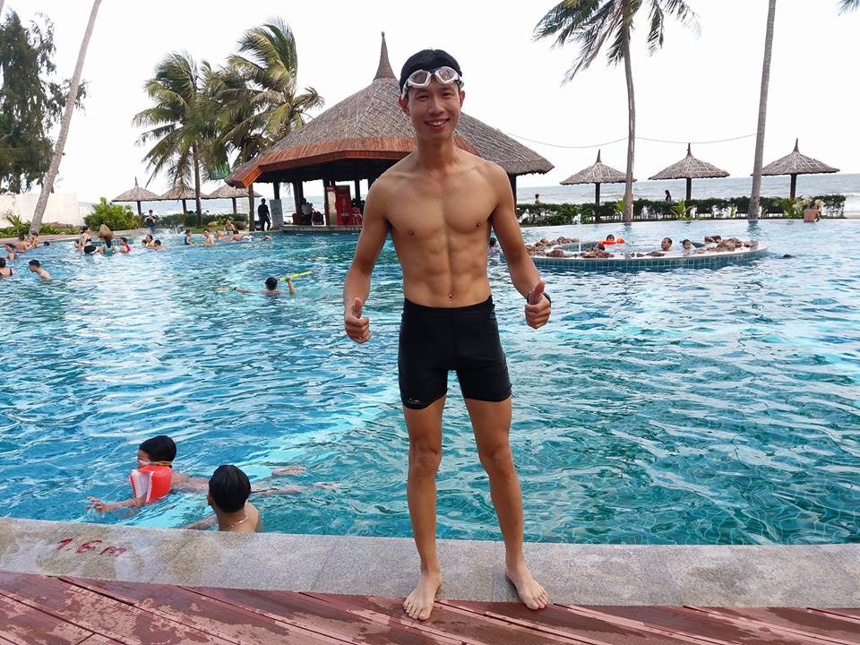 Đặng Anh Quyết gây sự chú ý của chị em phụ nữ ở bất cứ hoạt động thể thao nào. Ảnh: NVCC Đặng Anh Quyết gây sự chú ý của chị em phụ nữ ở bất cứ hoạt động thể thao nào. Ảnh: NVCC