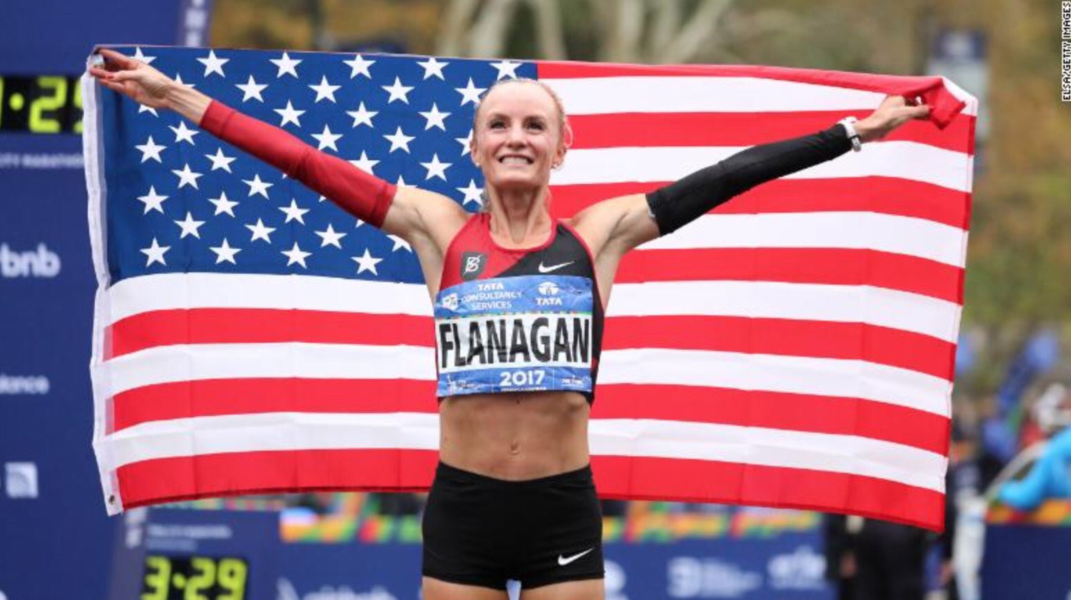 Shalane Flanagan là nữ VĐV Mỹ vô địch New York City Marathon sau 40 năm