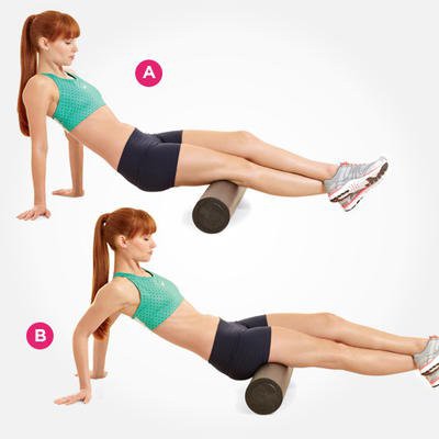 Lăn massage cơ gân kheo với foam roller Lăn massage cơ gân kheo với foam roller