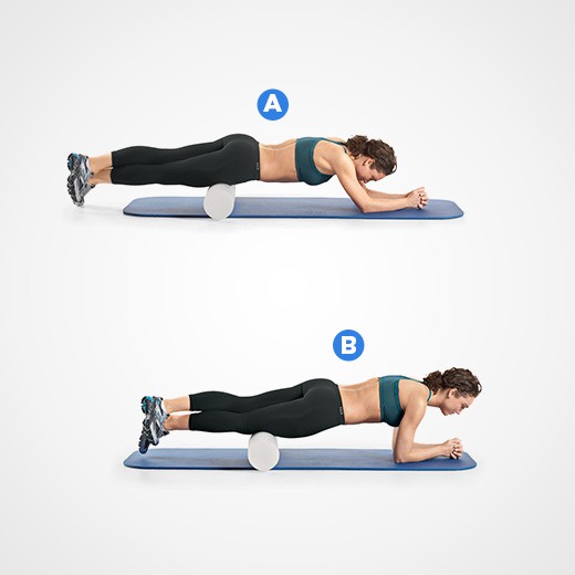Lăn massage quads với foam roller Lăn massage quads với foam roller