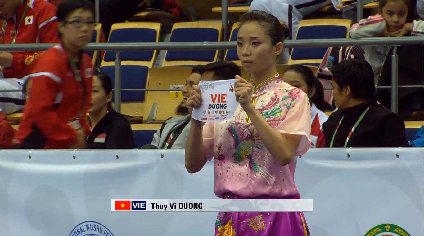 Dương Thúy Vi giành HCV giải wushu VĐTG