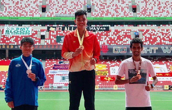 Việt Nam "mở hàng" 2 HCV giải điền kinh mở rộng Singapore 2018