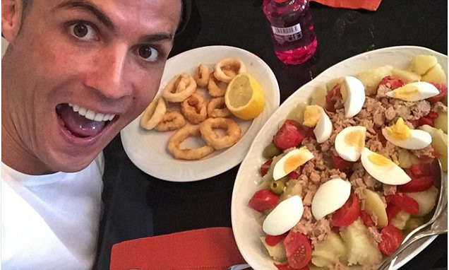 Mỗi ngày Ronaldo nạp tới 3.600 calo vào cơ thể Mỗi ngày Ronaldo nạp tới 3.600 calo vào cơ thể