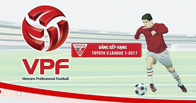 Bảng xếp hạng V.League 2017