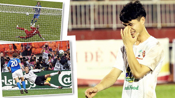 Đá phạt đền kiểu Panenka: Khó thế bảo sao... Công Phượng đá hỏng!