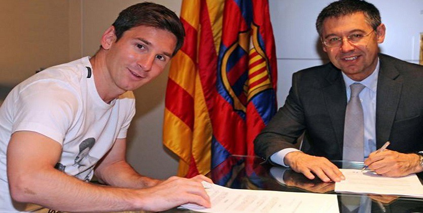 Kém xa lương Ronaldo, Messi vẫn không vội gia hạn HĐ với Barca
