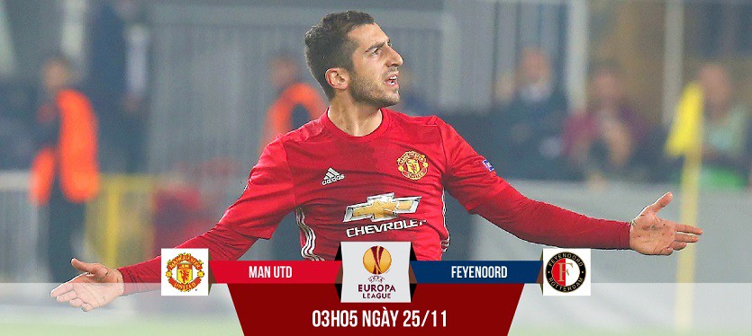 Man Utd - Feyenoord: Hãy đưa Mkhitaryan quả bóng!