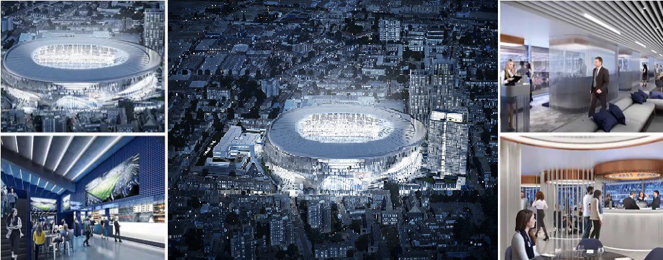 Tròn mắt khám phá sân mới của Tottenham bằng đồ họa 3D