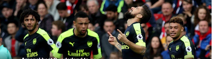 Sunderland 1-4 Arsenal: Ghi 3 bàn trong 7 phút, Arsenal đánh chiếm ngôi đầu