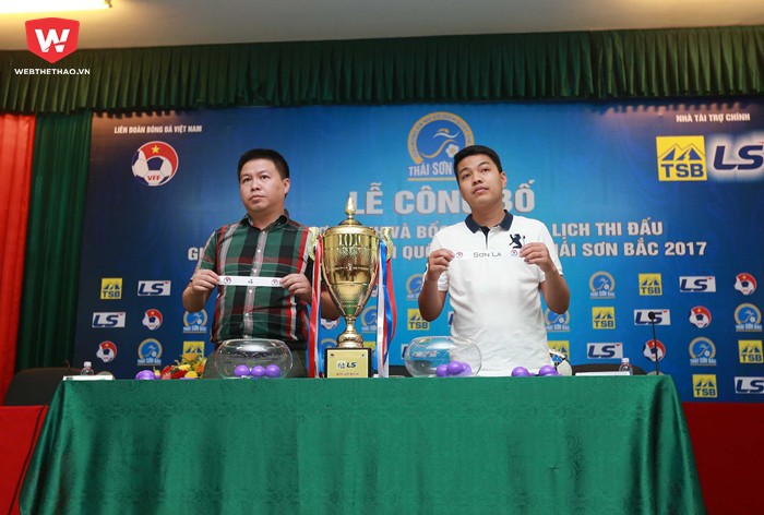 Bốc thăm chia bảng cho 8 đội tại giải b&oacute;ng đ&aacute; nữ VĐQG - C&uacute;p Th&aacute;i Sơn Bắc 2017.