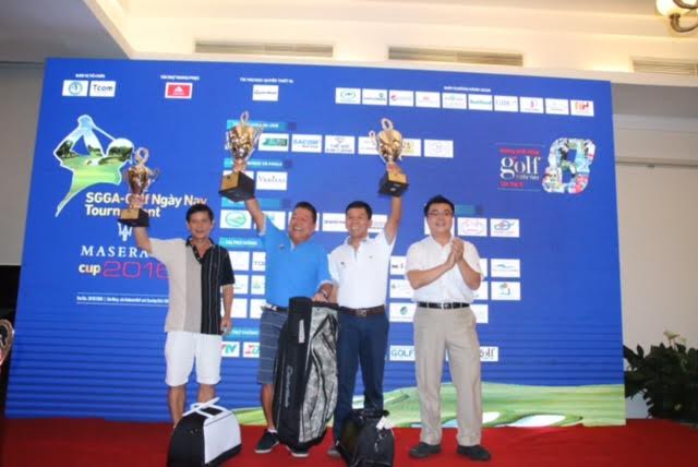 Các tay golf đoạt giải ở 3 bảng A, B, C. Ảnh: BTC. Các tay golf đoạt giải ở 3 bảng A, B, C. Ảnh: BTC.