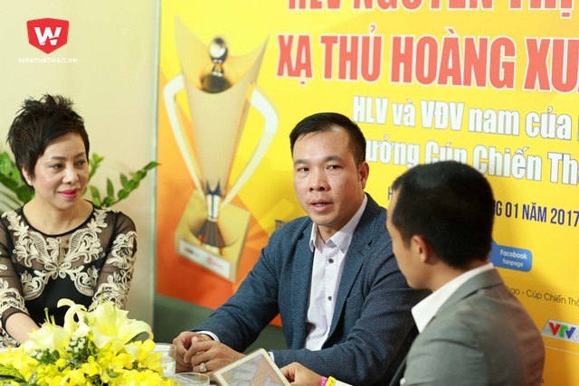 Cô trò nhà Vô địch Olympic đang ấp ủ dự định quảng bá môn bắn súng qua mạng. Ảnh: Hải Đăng. Cô trò nhà Vô địch Olympic đang ấp ủ dự định quảng bá môn bắn súng qua mạng. Ảnh: Hải Đăng.
