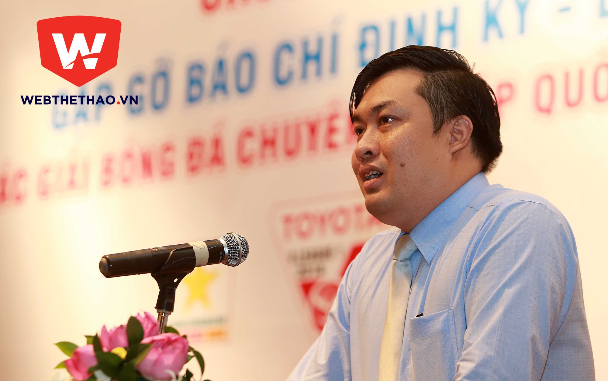 TGĐ VPF cho biết BTC giải không có chủ trương công khai băng ghi hình kỹ thuật các trận đấu tại V.League. Ảnh: Hải Đăng. TGĐ VPF cho biết BTC giải không có chủ trương công khai băng ghi hình kỹ thuật các trận đấu tại V.League. Ảnh: Hải Đăng.