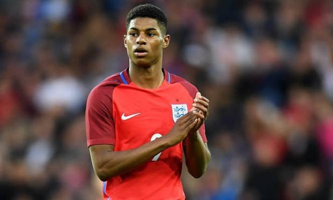 Rashford rất kh&oacute; cạnh tranh với những người đ&agrave;n anh tr&ecirc;n h&agrave;ng c&ocirc;ng ĐT Anh.