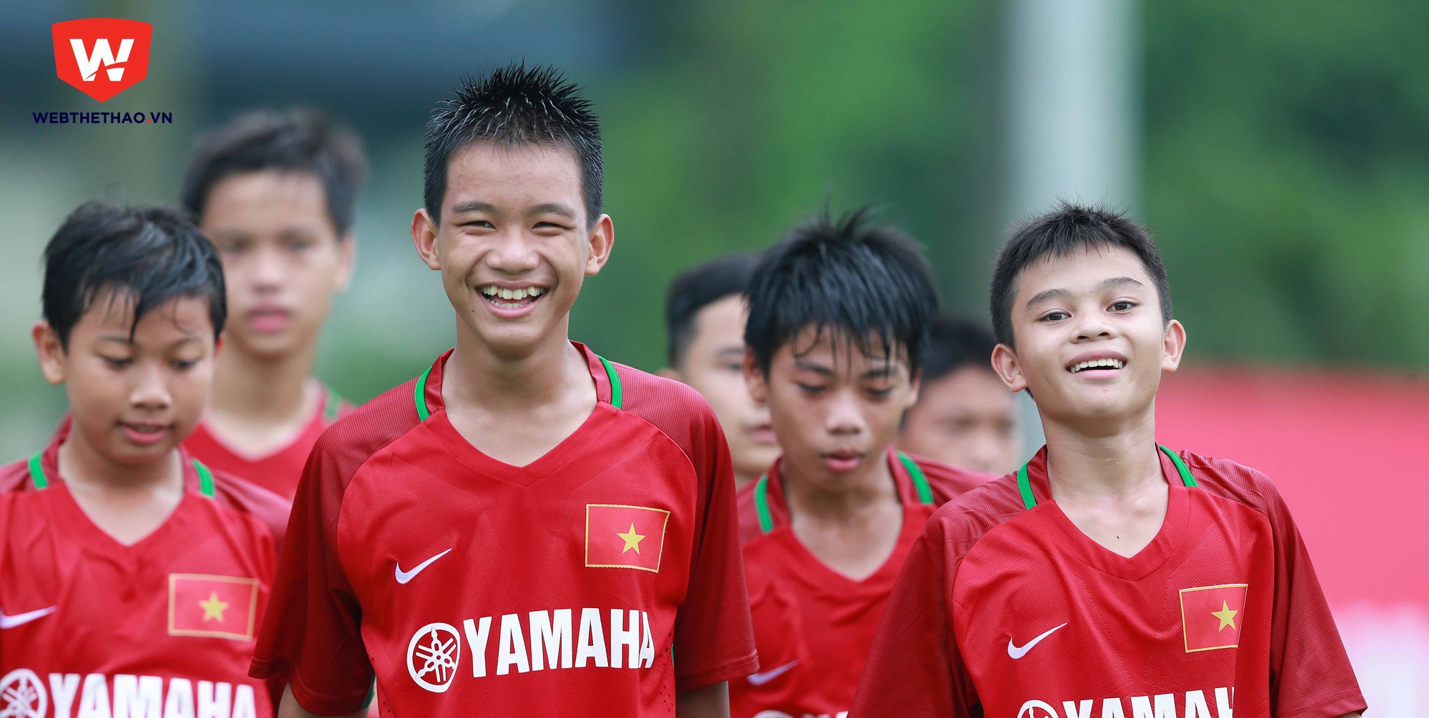 Chùm ảnh: U.13 Bóng đá học đường Yamaha "luyện công" dưới mưa