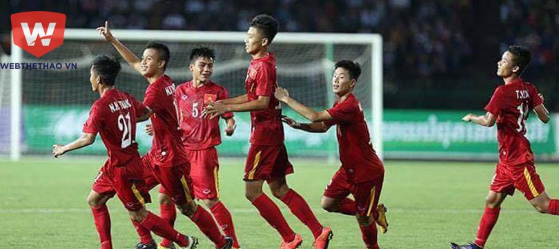 HẾT GIỜ U.16 Việt Nam 1-0 U.16 Campuchia: Hiên ngang vào Chung kết
