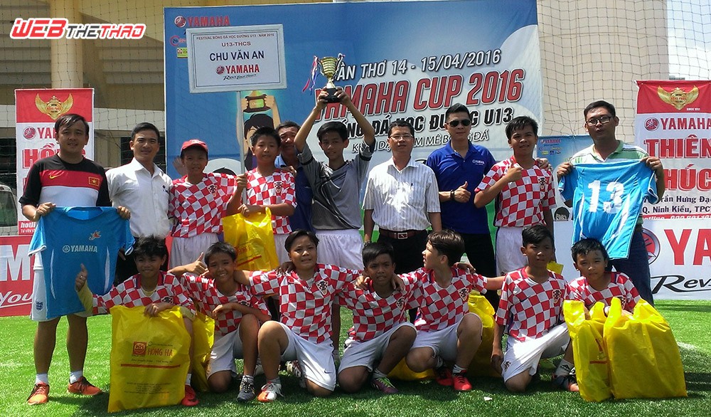 Festival bóng đá học đường U.13 Yamaha 2016: Bất ngờ THCS Chu Văn An