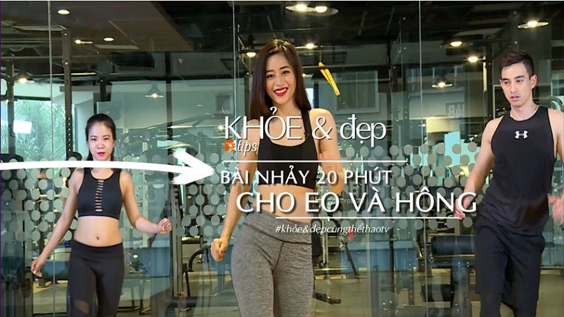 Bài nhảy đơn giản tập cho eo và mông đẹp