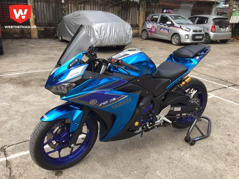 Chiêm ngưỡng Yamaha YZF-R3 độ trăm triệu của biker Hà Nội