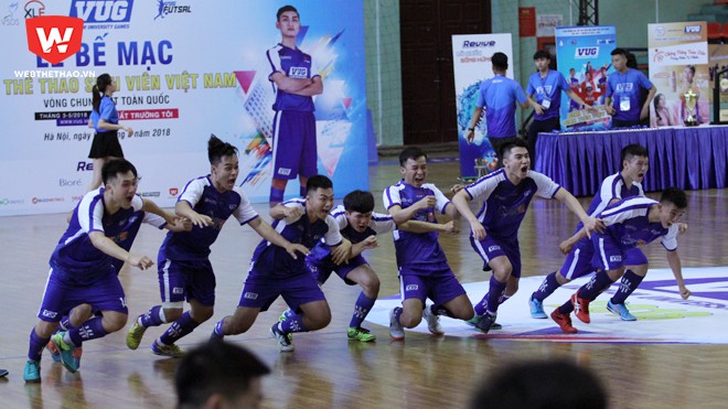 ĐH Văn Hiến lần đầu tiên vô địch fusal VUG toàn quốc