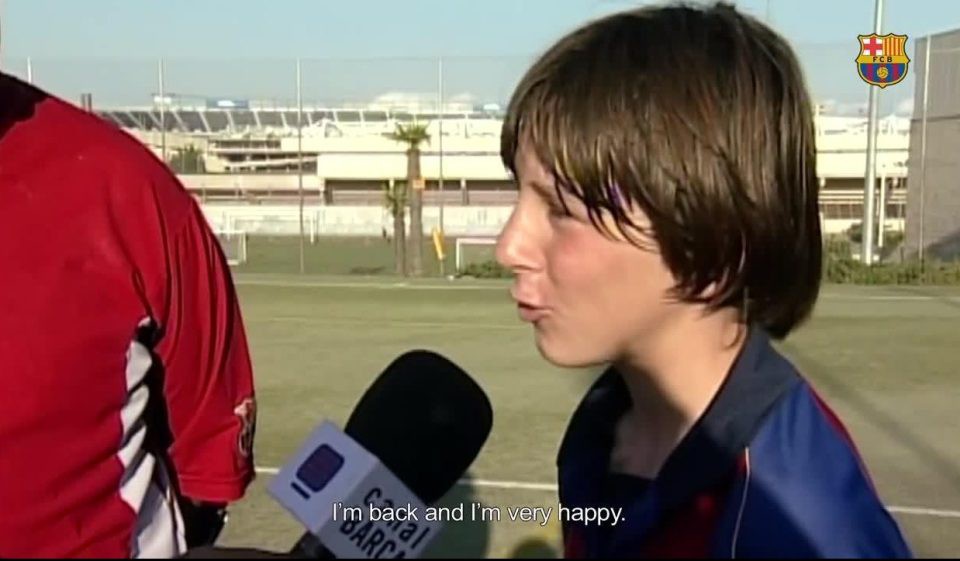 H&igrave;nh ảnh: Messi đến Barca khi 13 tuổi