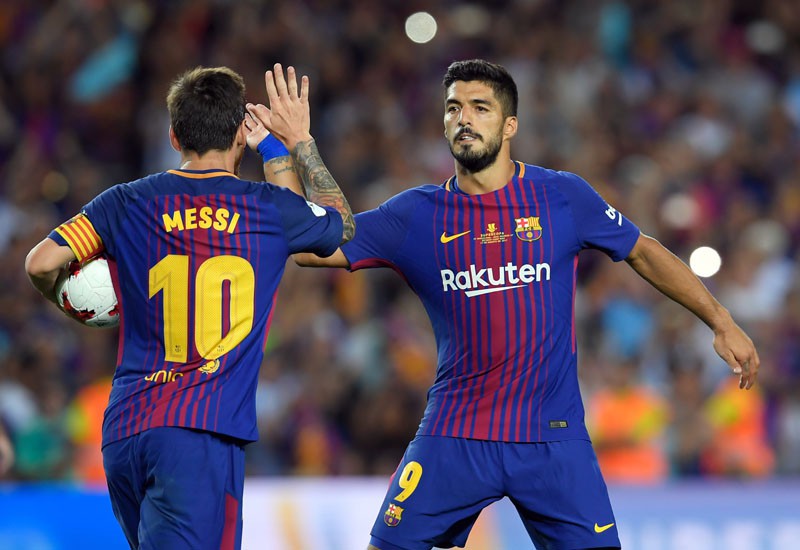 H&igrave;nh ảnh: H&igrave;nh ảnh: Messi đ&atilde; kiến tạo 6 b&agrave;n cho Suarez m&ugrave;a n&agrave;y