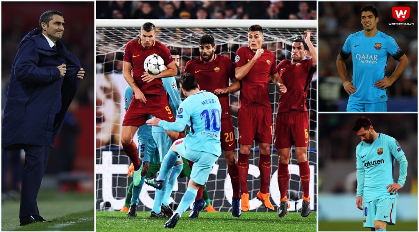 4 lý do khó tin dẫn tới sự đổ vỡ của Barca trước Roma ở Champions League