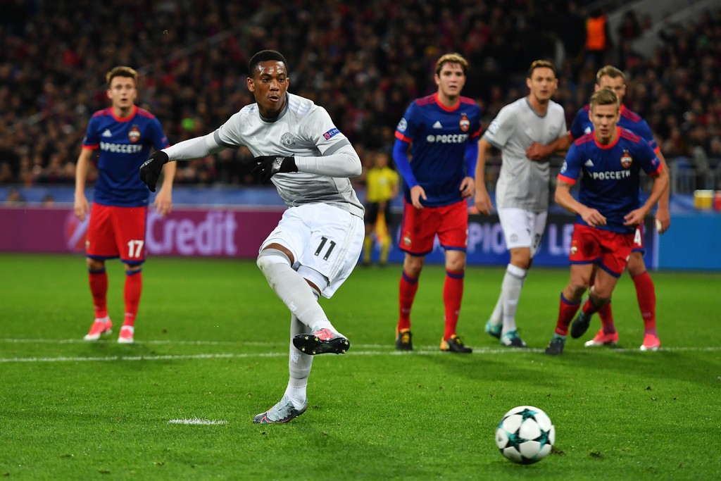 Martial bị chấn thương trong trận gặp CSKA