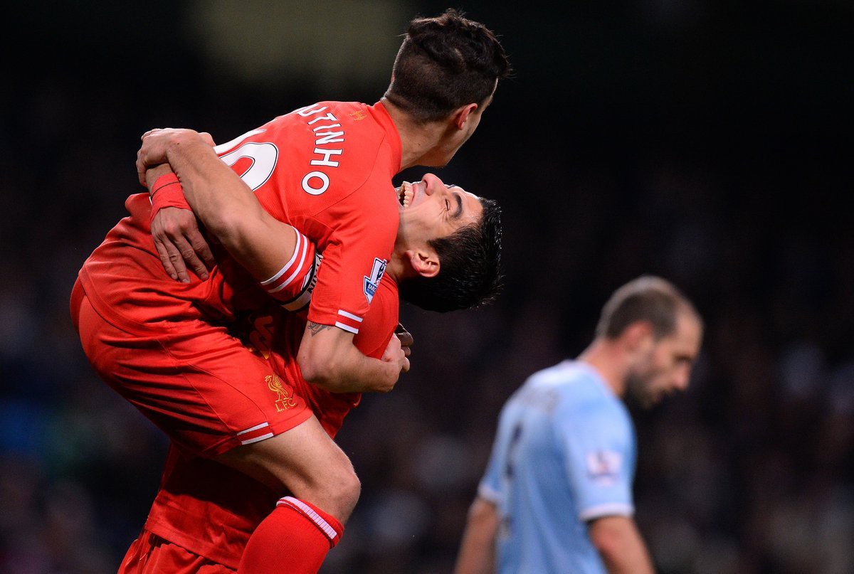 H&igrave;nh ảnh: Suarez cũng kiến tạo cho Coutinho ghi b&agrave;n ở Liverpool c&aacute;ch đ&acirc;y 5 năm