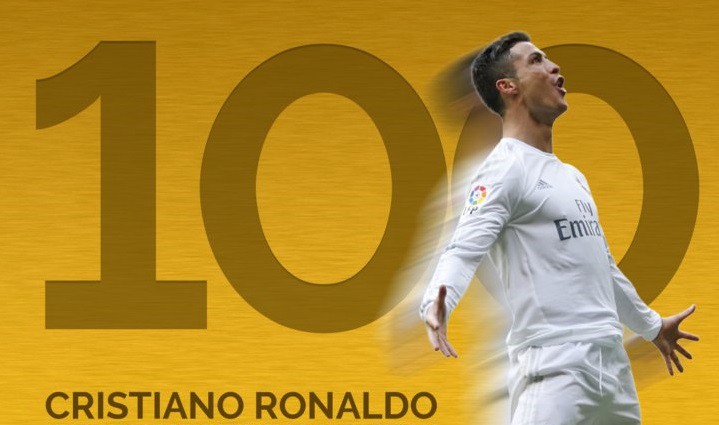 H&igrave;nh ảnh: Ronaldo l&agrave; cầu thủ đầu ti&ecirc;n đạt 100 b&agrave;n tại Champions League hồi năm ngo&aacute;i