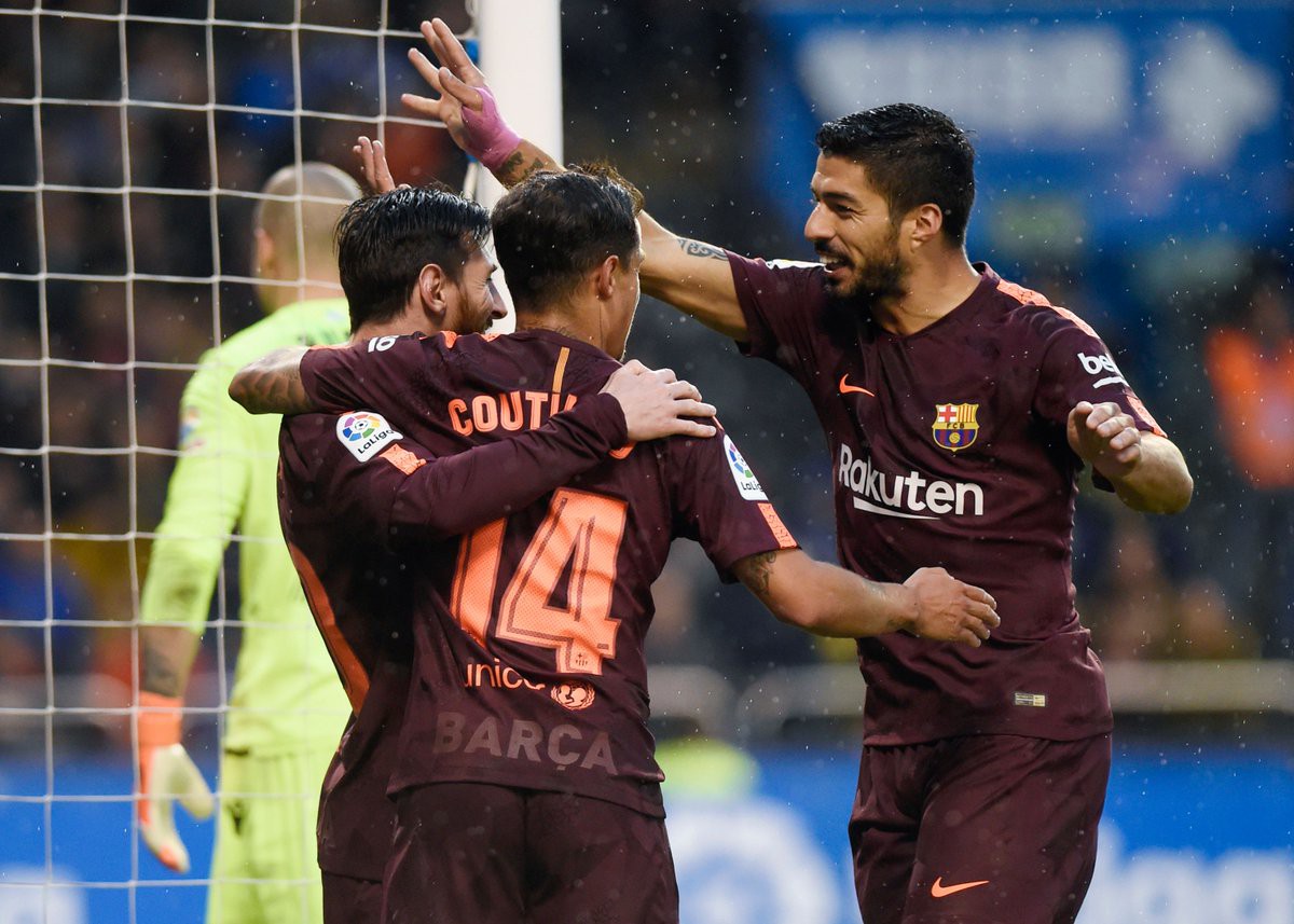 H&igrave;nh ảnh: Suarez kiến tạo 3 b&agrave;n cho Messi trong một trận