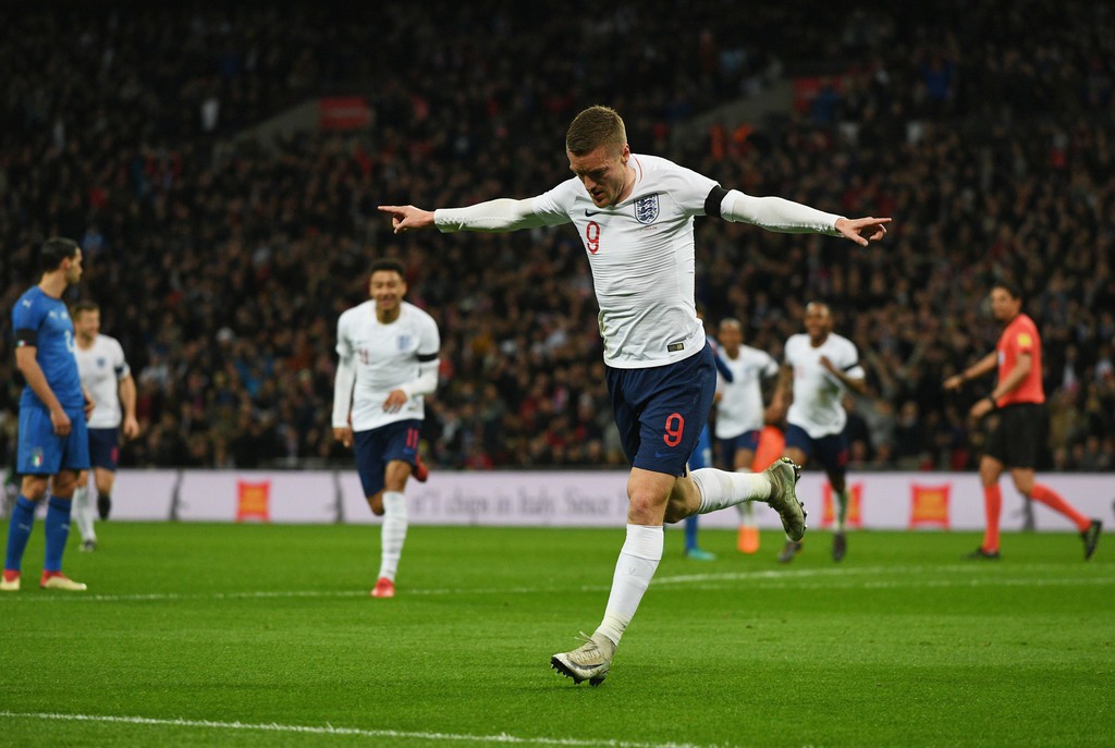 H&igrave;nh ảnh: Vardy mở tỷ số từ pha kiến tạo của Lingard
