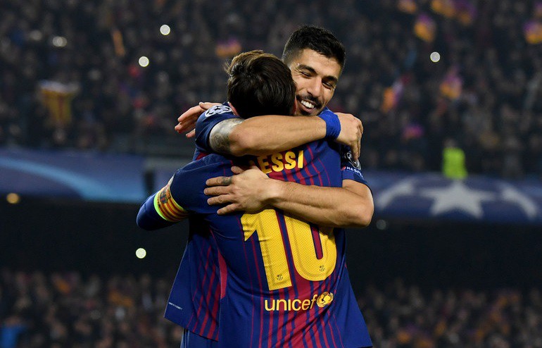 H&igrave;nh ảnh: Suarez chưa ghi b&agrave;n ở Champions League d&ugrave; kiến tạo 2 b&agrave;n cho Messi trước Chelsea