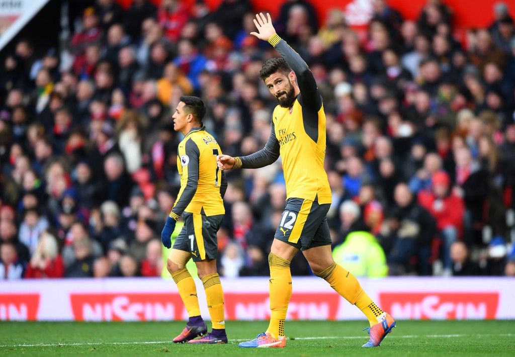 Giroud đ&atilde; ghi 3 b&agrave;n v&agrave; c&oacute; 1 pha kiến tạo ở m&ugrave;a n&agrave;y khi đ&oacute;ng vai dự bị