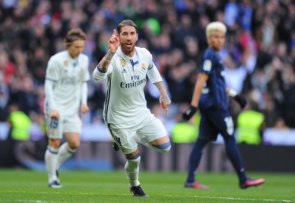 Ramos đ&atilde; trở th&agrave;nh một ''s&aacute;t thủ'' trước khung th&agrave;nh đối phương