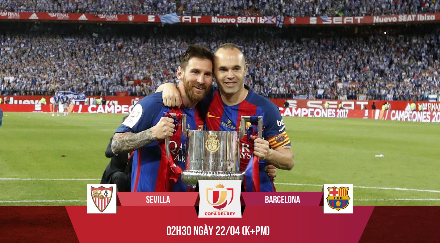 Barca hạ Sevilla và giành Cúp nhờ "chúa tể trận chung kết Messi"?