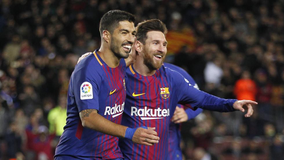 Cặp đôi vàng Suarez - Messi lập kỷ lục có một không hai cho Barca