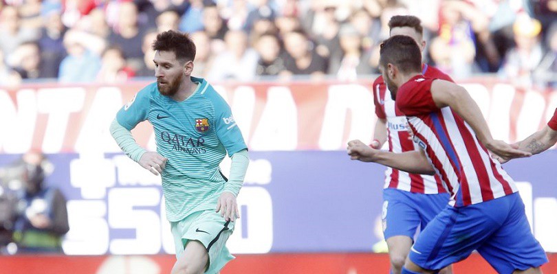 "Chúa cứu thế" Lionel Messi giúp Barca thắng kịch tính trước Atletico Madrid