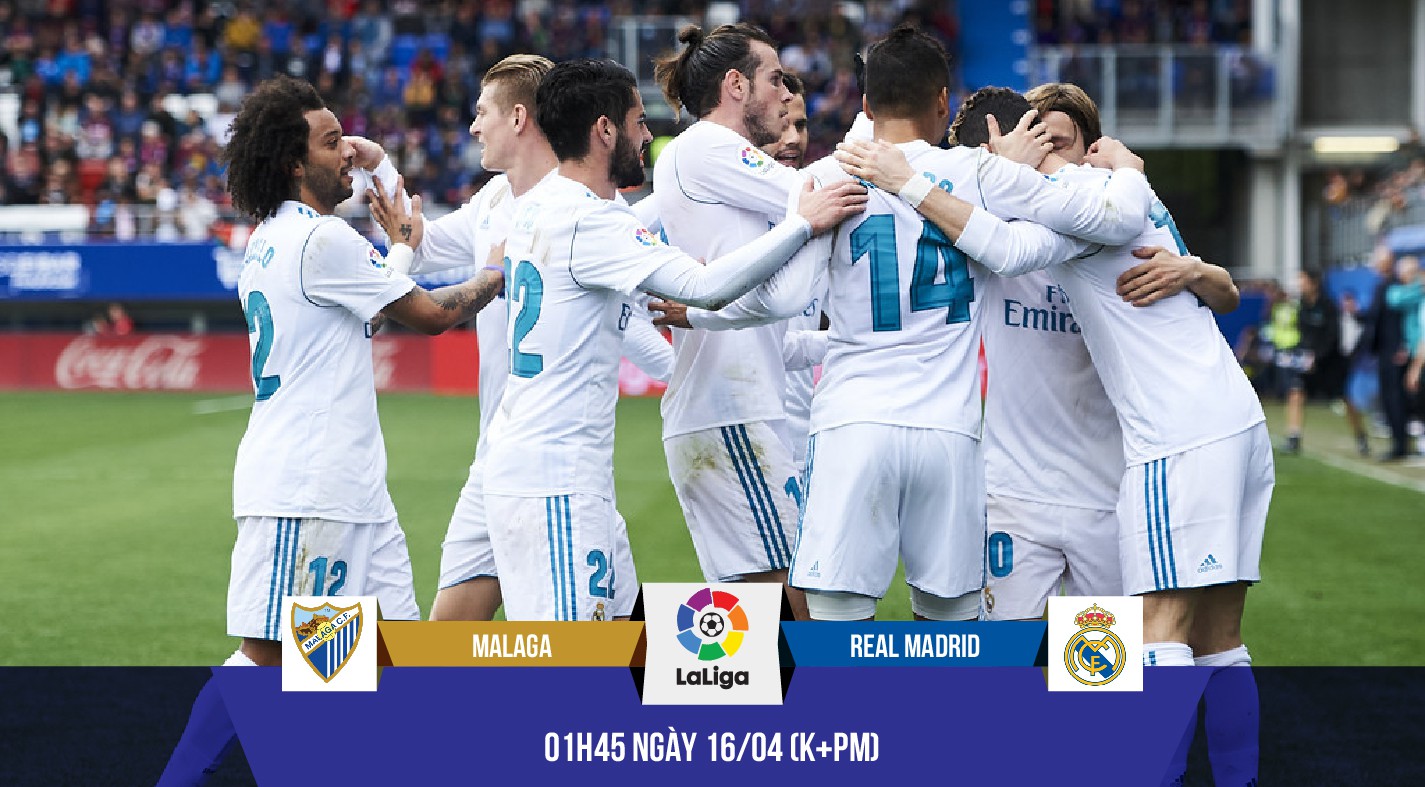 Có hay không có Ronaldo, Real vẫn tạo mưa bàn thắng ở Malaga