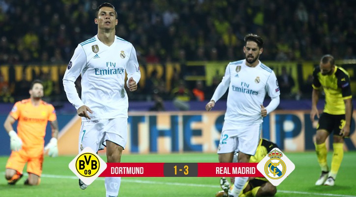 Video: Bale và Ronaldo giúp Real Madrid phá dớp trước Dortmund