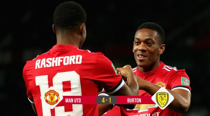 Kết quả bóng đá: Rashford tỏa sáng, Man Utd thắng dễ Burton