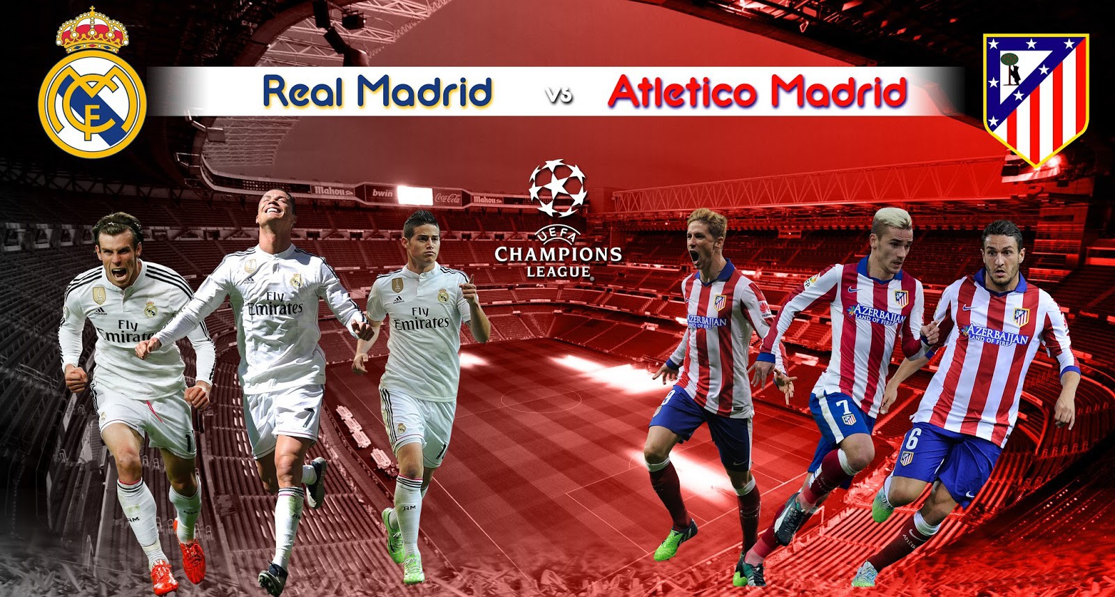 Link xem trực tiếp trận Real Madrid - Atletico