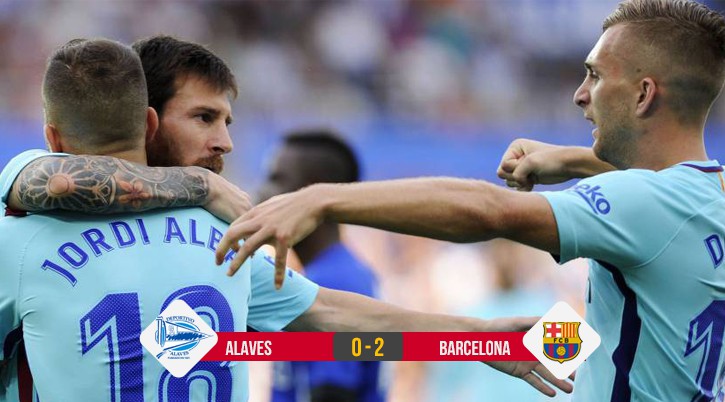 Messi lập kỳ tích ghi bàn thứ 350 giúp Barca thắng dễ Alaves