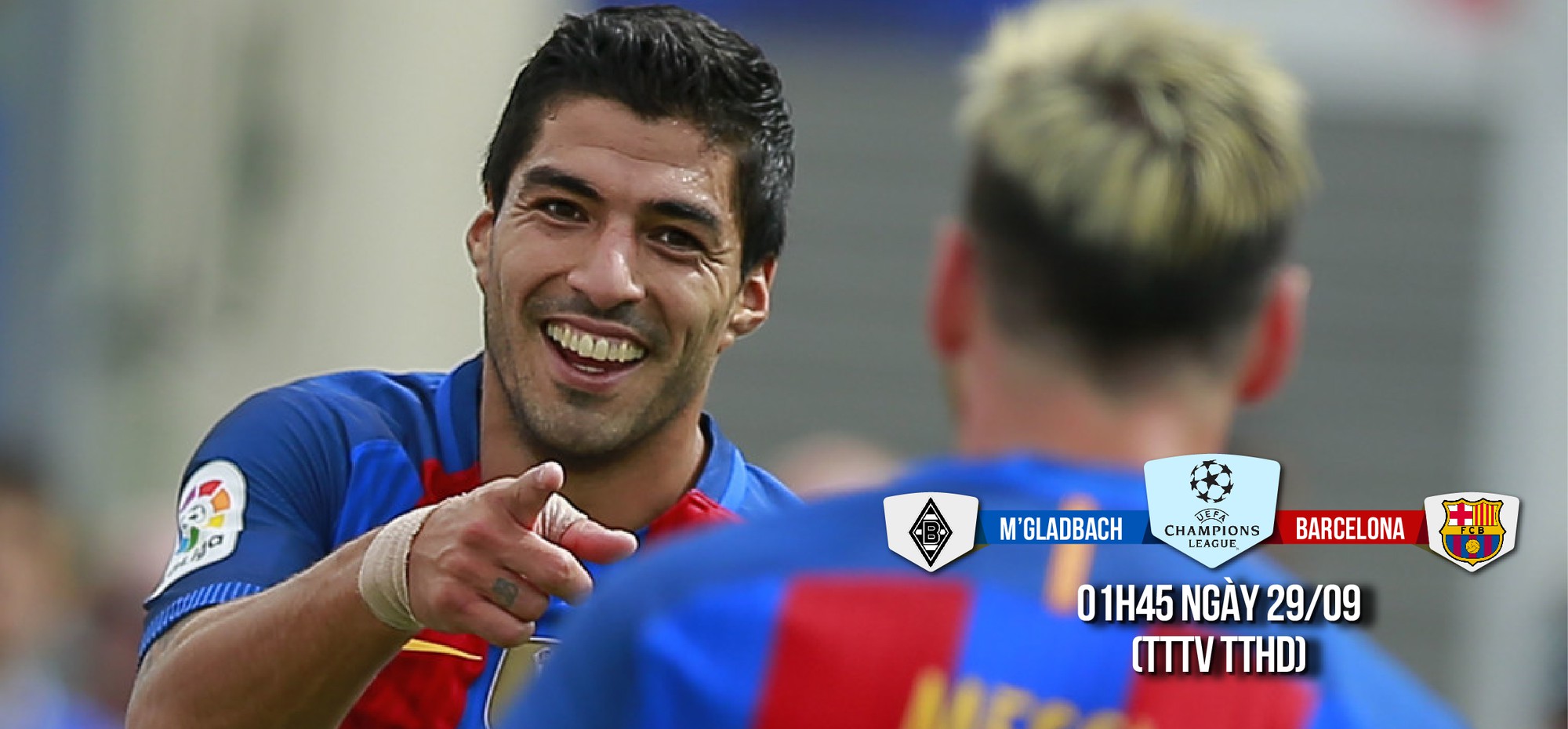 M'gladbach - Barcelona: "Lá bùa" tàn bạo của Suarez