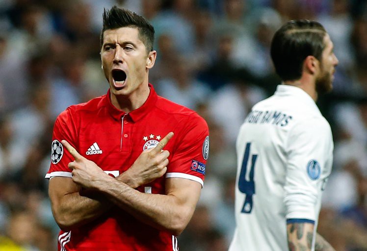 H&igrave;nh ảnh: Lewandowski chỉ ghi 1 b&agrave;n trước Bayern m&ugrave;a 2016/17