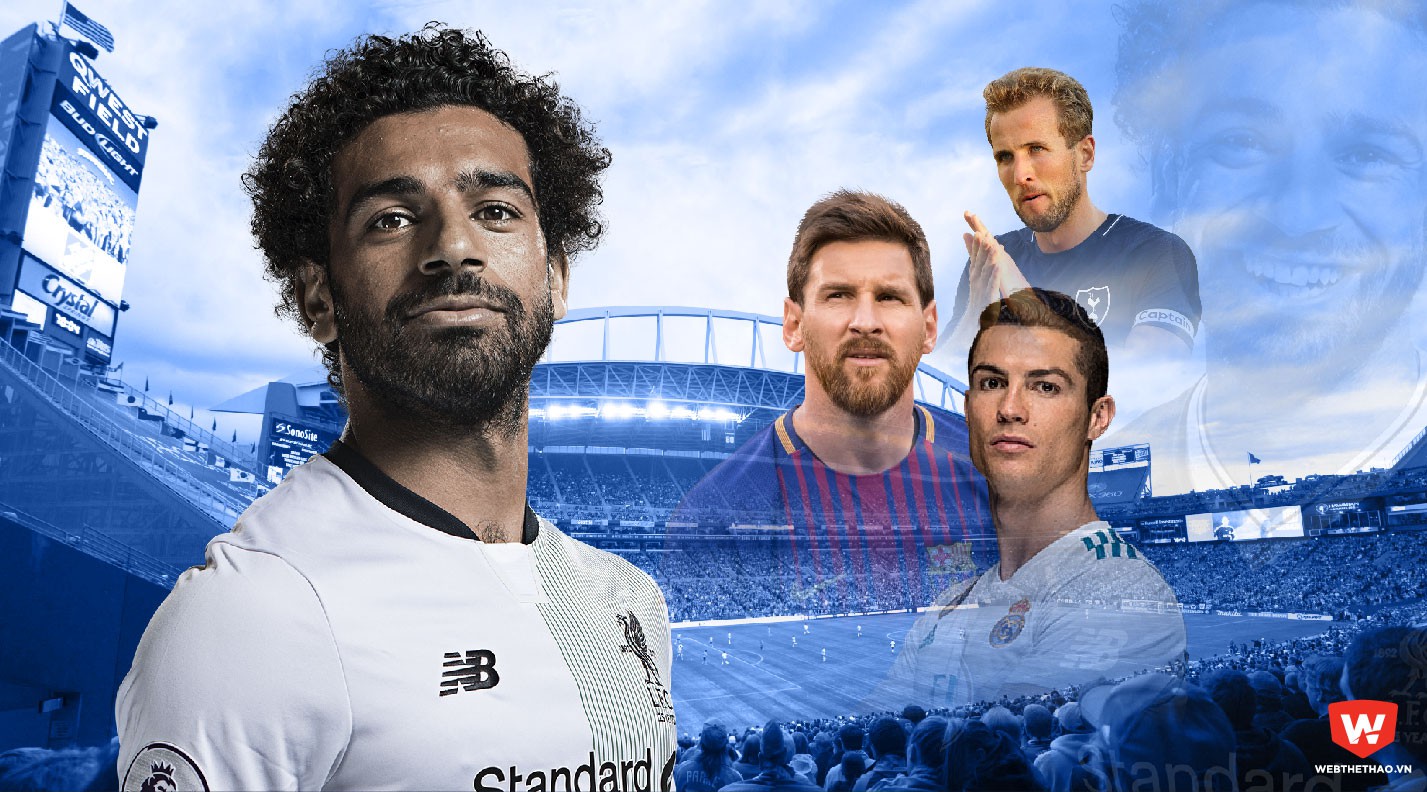 Ghi bàn siêu tốc, Salah quyết tranh giày vàng với Ronaldo và Messi