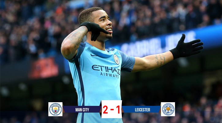 Video: Man City nhọc nhằn hạ Leicester, vươn lên vị trí thứ 3