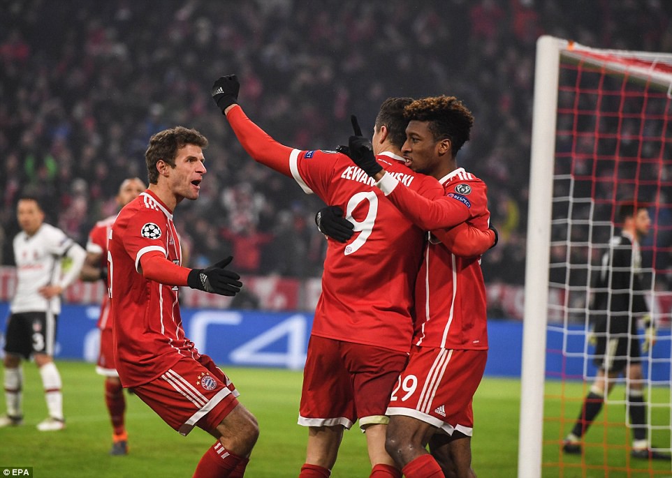 Video: Bayern vùi dập Besiktas 5 bàn, lập kỷ lục thắng liên tiếp