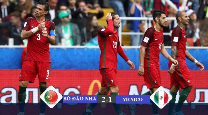 Video: Hạ Mexico ở hiệp phụ, Bồ Đào Nha xếp thứ 3 tại Confed Cup